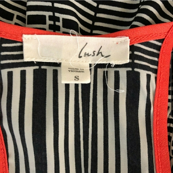 Lush Modern Geo Print Racerback Tank Dress - Picture 5 of 6